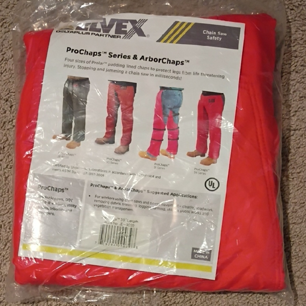 Red Chainsaw Safety Chaps